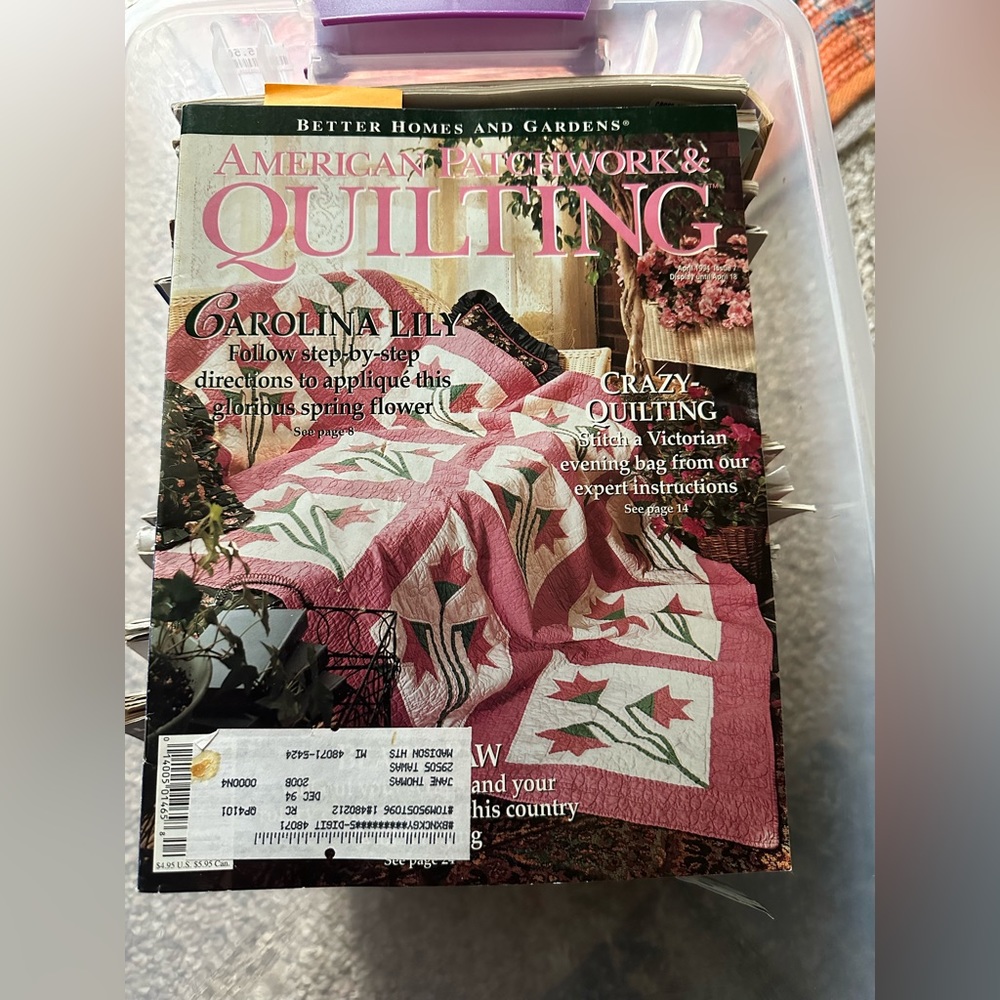 Better Homes & Gardens American Patchwork and Quilting Magazine April 1994